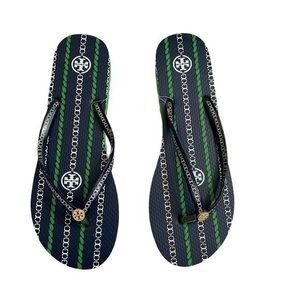 Tory Burch blue green sandal